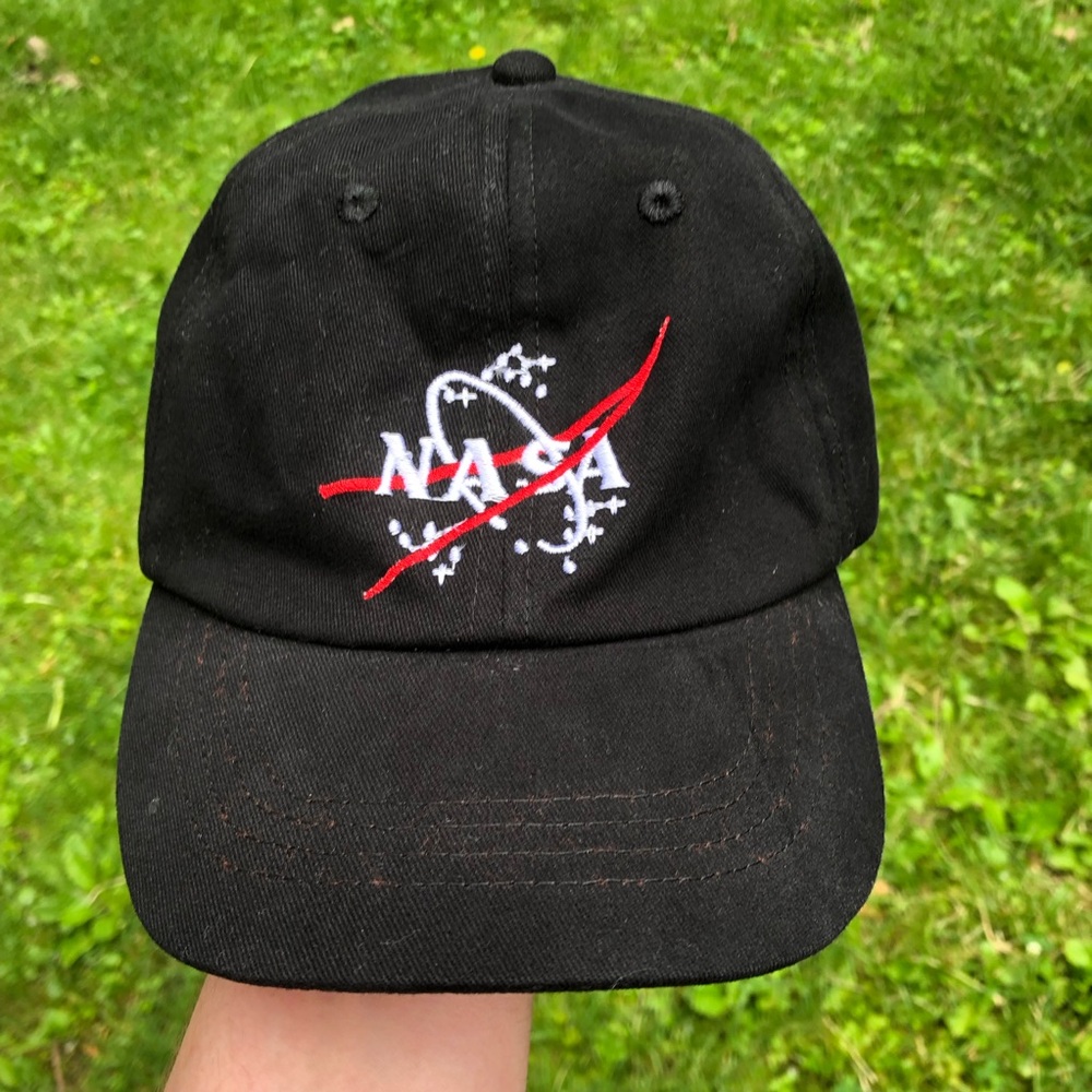 Black and Orange NASA Youth Baseball Hat, Size 3-5 Years Old / 54 cm